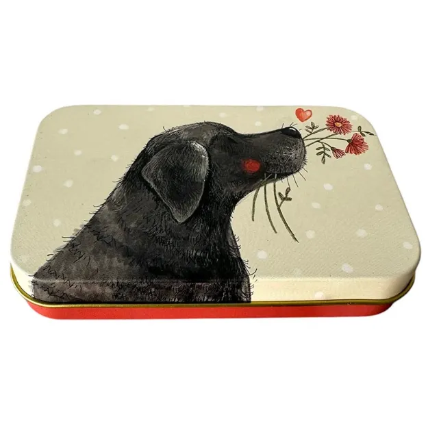 Bild von LABRADOR SMALL RECTANGULAR TIN