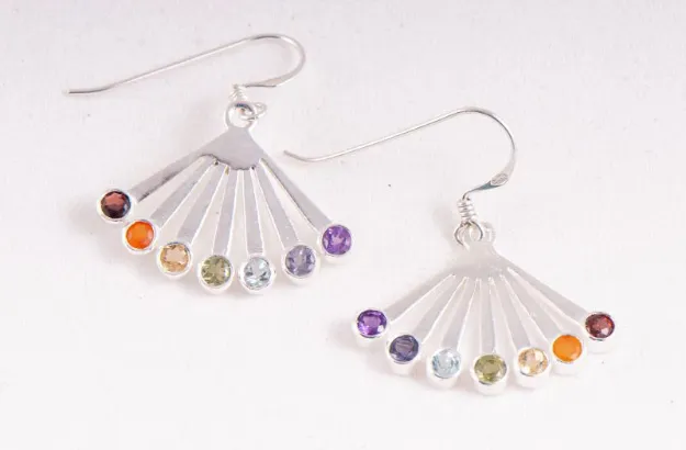 Bild von Chakra Fächer Ohrringe
