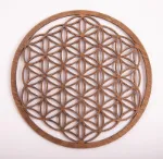 Bild von Blume des Lebens 22 cm, dunkelbraun