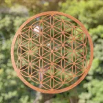 Bild von Blume des Lebens 22 cm, dunkelbraun