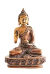 Bild von Segnender Buddha aus Messing 14cm