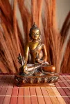 Bild von Medizin Buddha aus Messing 14cm