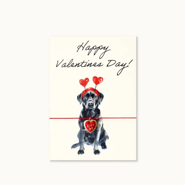 Bild von Armband-Karte: Happy Valentines Labrador - by vivi.
