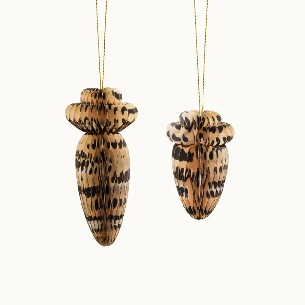 Bild von Anhänger Ostern aus Papier 10cm & 15cm Karotten Set Leo - by vivi.