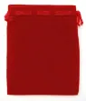 Bild von Samt Säckchen rot 9x12cm