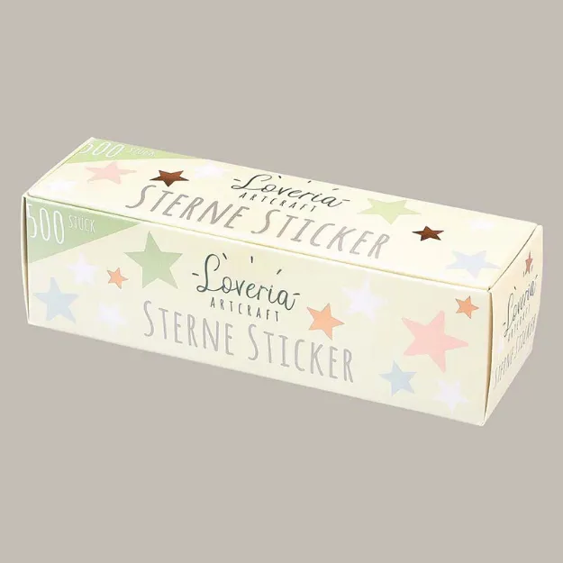 Bild von 500 Sternen Sticker 1,5 cm