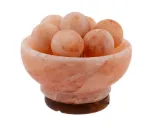 Bild von Salzkristalllampe Feuerschale