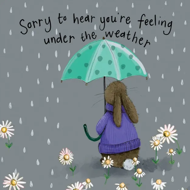 Bild von UMBRELLA GET WELL SOON CARD