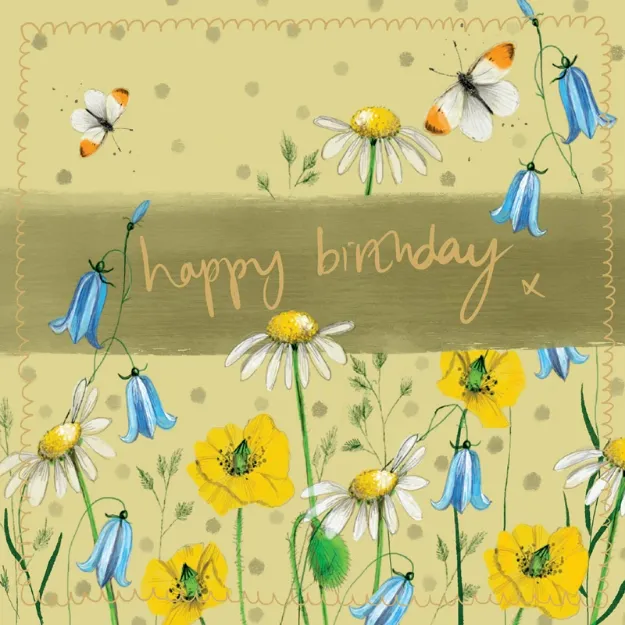 Bild von BUTTERFLIES LARGE SPARKLE CARD