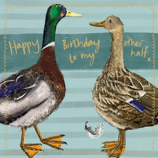 Bild von BIRTHDAY DUCKS LARGE SPARKLE CARD