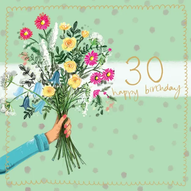 Bild von 30TH BIRTHDAY LARGE SPARKLE CARD