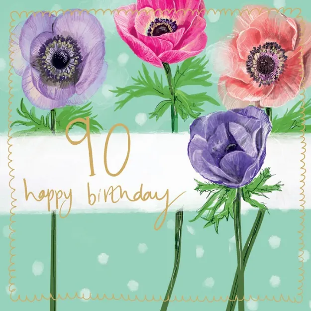 Bild von 90TH BIRTHDAY LARGE SPARKLE CARD