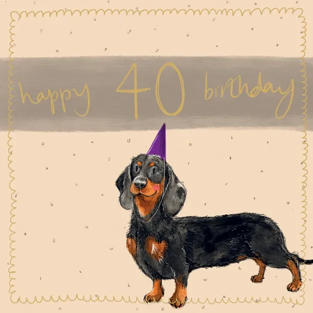 Bild von 40 TODAY LARGE SPARKLE CARD