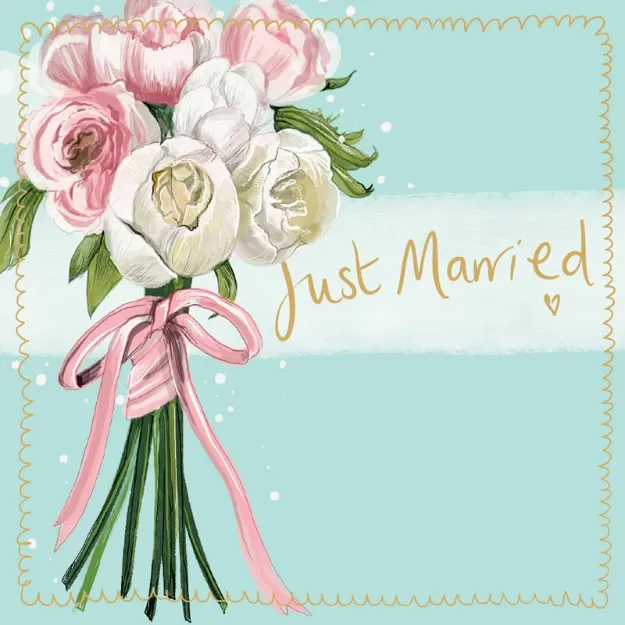 Bild von MARRIED LARGE SPARKLE CARD