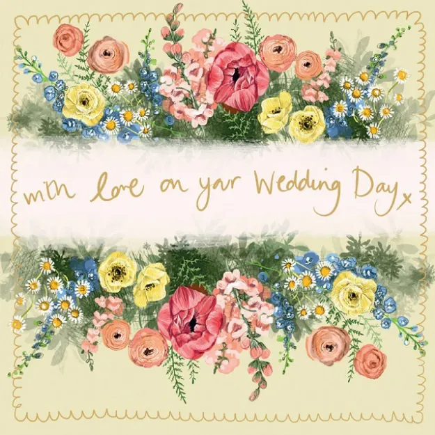 Bild von WEDDING LARGE SPARKLE CARD