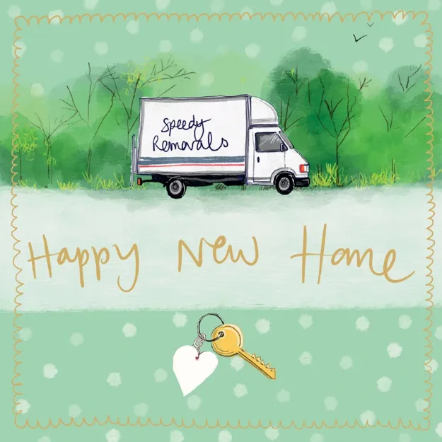 Bild von REMOVAL VAN LARGE SPARKLE CARD