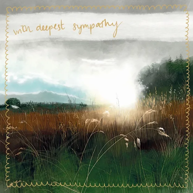 Bild von EVENING LIGHT LARGE SPARKLE CARD