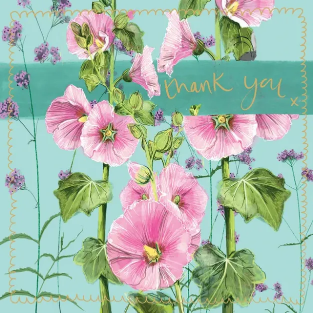 Bild von THANK YOU FLOWERS LARGE SPARKLE CARD
