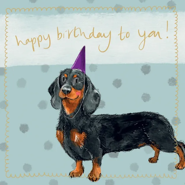 Bild von DACHSHUND LITTLE SPARKLE CARD