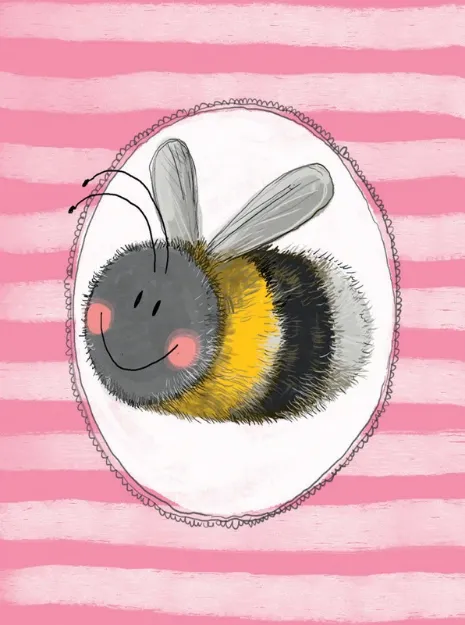 Bild von BEE AND STRIPES NOTEBOOK