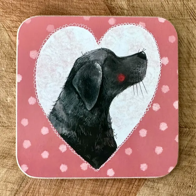 Bild von DOG AND HEART COASTER