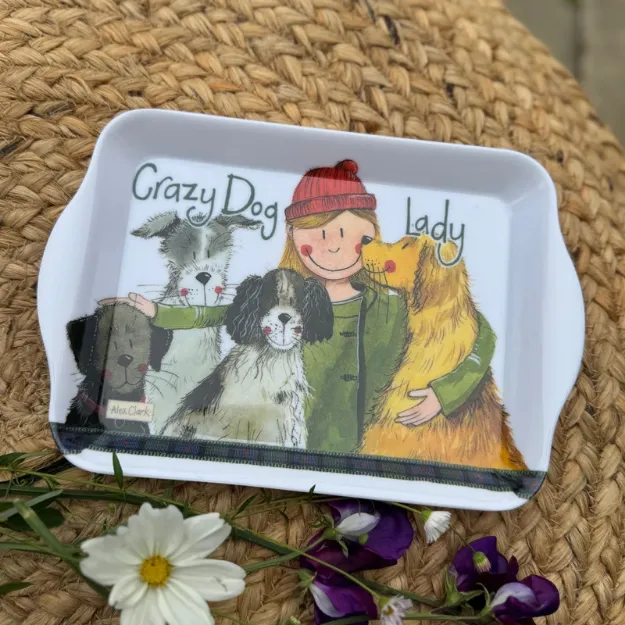 Bild von SMALL CRAZY DOG LADY TRAY
