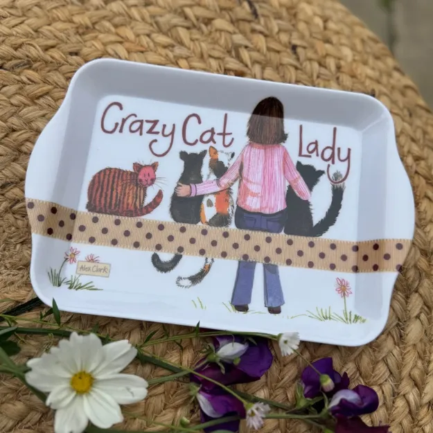 Bild von SMALL CRAZY CAT LADY TRAY