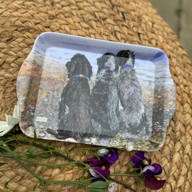 Bild von SMALL SPANIELS BY THE SEA TRAY