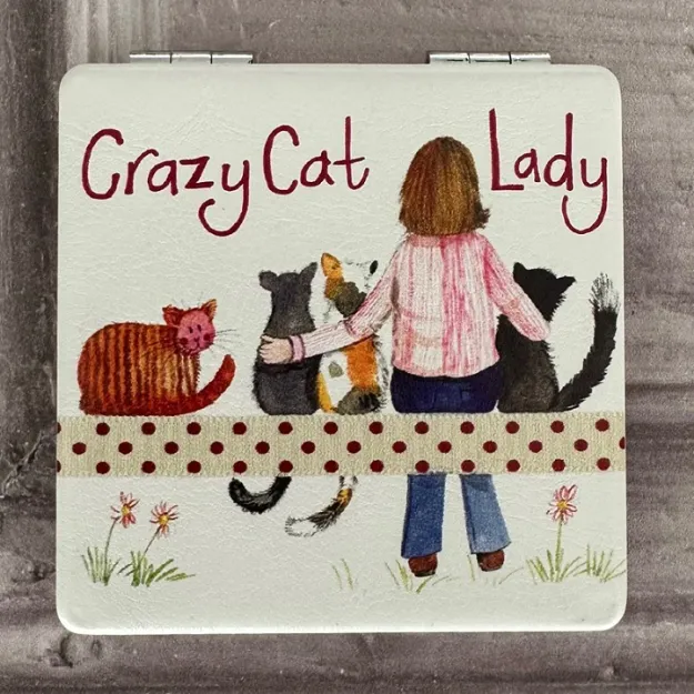 Bild von CRAZY CAT LADY COMPACT MIRROR