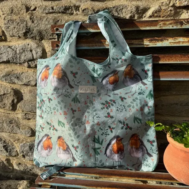 Bild von CHRISTMAS ROBINS REUSABLE SHOPPING BAG