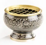 Bild von Netzräuchergefäss schwarz / gold