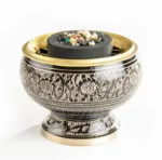 Bild von Netzräuchergefäss schwarz / gold