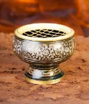 Bild von Netzräuchergefäss schwarz / gold