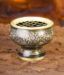 Bild von Netzräuchergefäss schwarz / gold