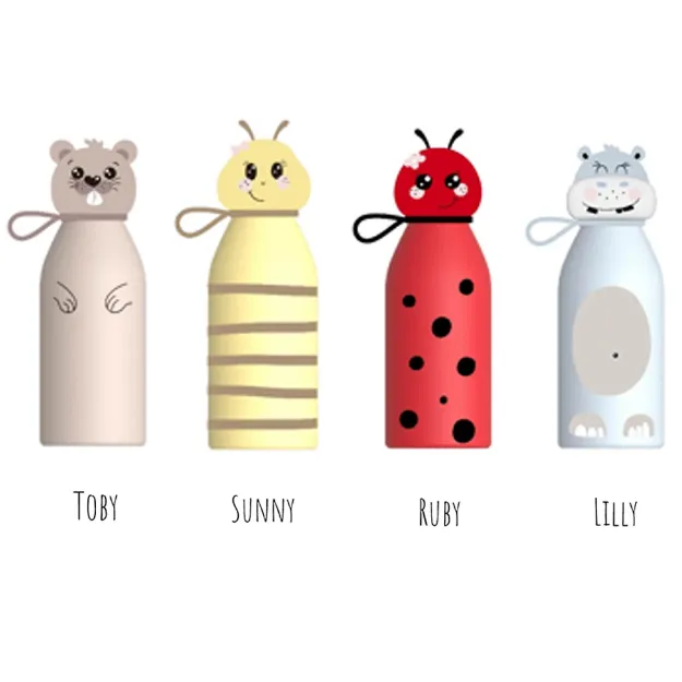 Bild von Lustige Thermo Flaschen "Lucky Animals"