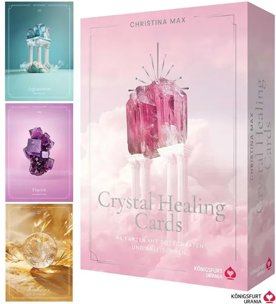 Bild von Max, Christina: Crystal Healing Cards - 44 Karten mit Botschaften und Anleitung