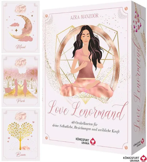 Bild von Manzoor, Azra: Love Lenormand - 40 Orakelkarten für deine Selbstliebe, Beziehung