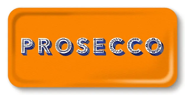 Bild von Asta Barrington Prosecco / satsuma orange Tray 32x15 - Jamida of Sweden