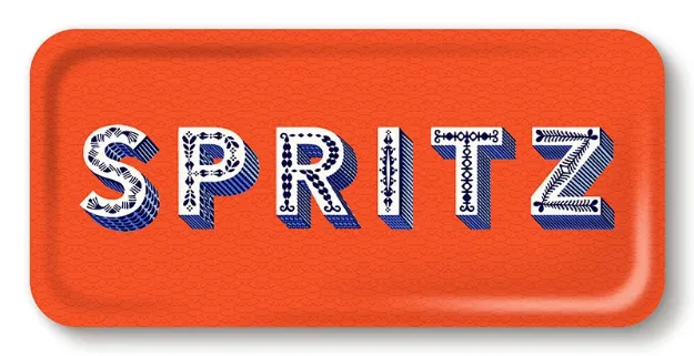 Bild von Asta Barrington Spritz/orange Tray 32x15 - Jamida of Sweden