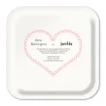 Bild von Asta Barrington Gin/light pink Tray 20x20cm - Jamida of Sweden