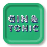 Bild von Asta Barrington Gin & tonic/green Tray 20x20cm - Jamida of Sweden