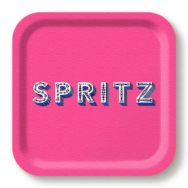 Bild von Asta Barrington Spritz/bright pink Tray 20x20cm - Jamida of Sweden