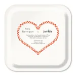 Bild von Asta Barrington Spritz/orange Tray 20x20cm - Jamida of Sweden