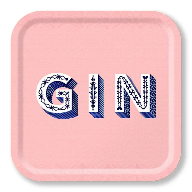 Bild von Asta Barrington Gin/light pink Tray 32x32 - Jamida of Sweden