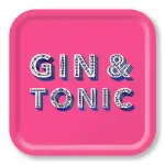 Bild von Asta Barrington Gin & tonic/bright pink Tray 32x32 - Jamida of Sweden