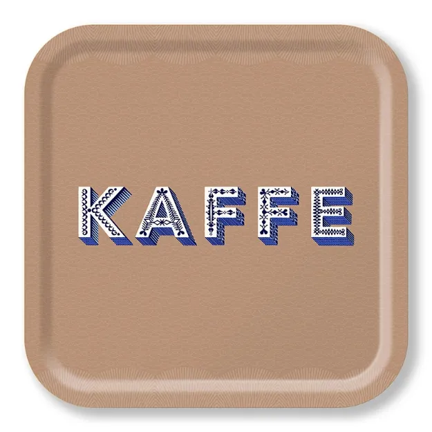 Bild von Asta Barrington Kaffe/brown Tray 32x32 - Jamida of Sweden