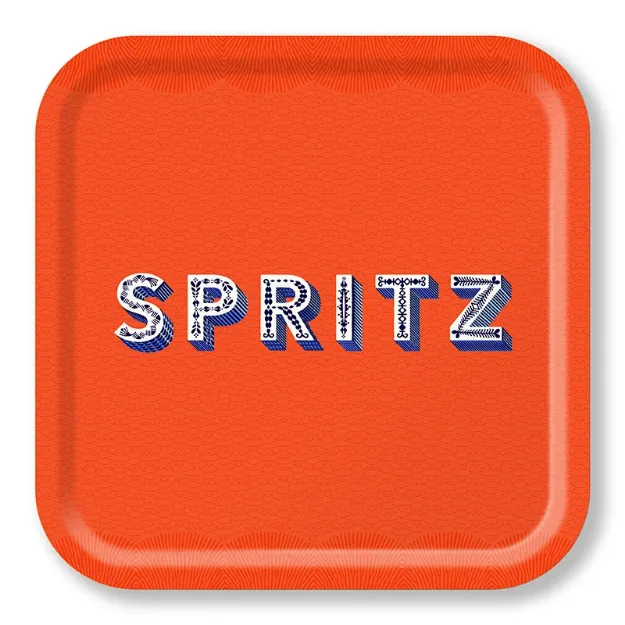 Bild von Asta Barrington Spritz/orange Tray 32x32 - Jamida of Sweden