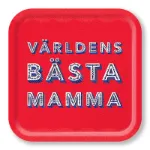 Bild von Asta Barrington Världen bästa mamma Tray 32x32 - Jamida of Sweden