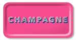 Bild von Asta Barrington Champagne/bright pink Tray 43x22cm - Jamida of Sweden