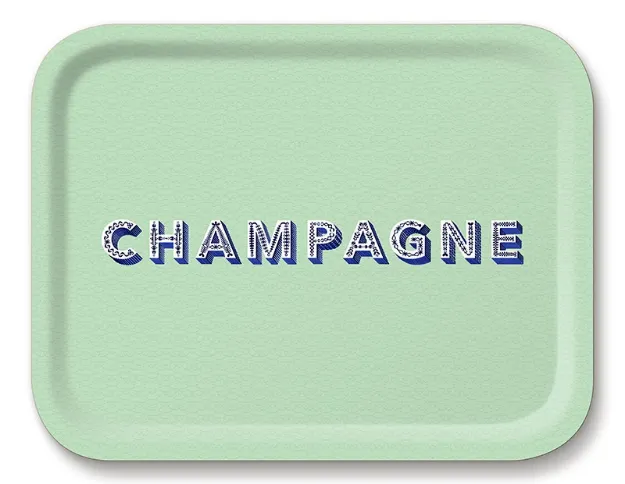 Bild von Asta Barrington Champagne / mint Tray 36x28cm - Jamida of Sweden